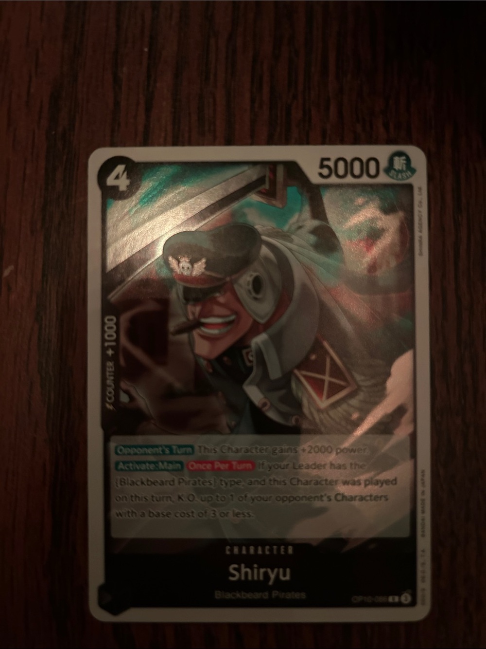 Onepiece Trading Card Shiryu